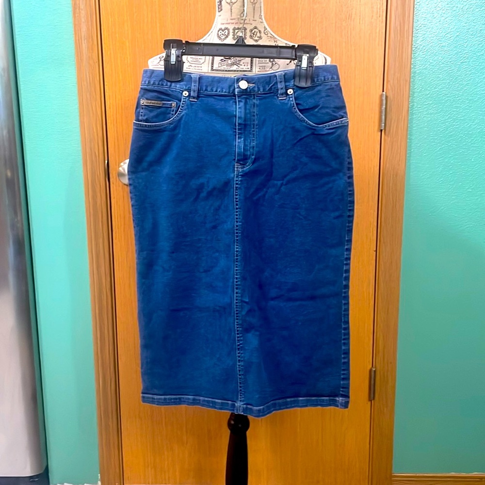 Calvin Klein Jean Skirt-Size 10.